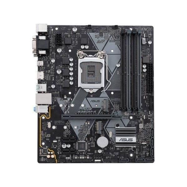 ASUS PRIME B360M-A Intel B360 LGA1151 DDR4-2666 32GB M.2 SATA Realtek GbE LAN HDMI DVI