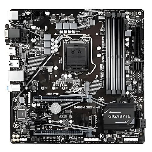 GIGABYTE B460M DS3H V2 Intel B460 LGA1200 DDR4-2933 128GB M.2 SATA Gigabit LAN HDMI Motherboard