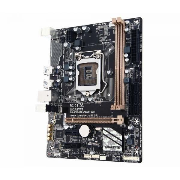 GIGABYTE X150M-PLUS WS Intel X150 LGA1151 DDR4-2400 64GB M.2 SATA Dual GbE LAN DVI-D VGA Motherboard