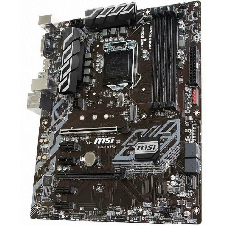 MSI B360-A Pro Intel B360 LGA1151 DDR4-2666 64GB M.2 SATA Gigabit