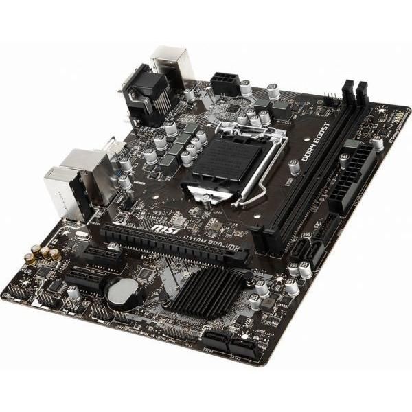 MSI H310M Pro-VDH Intel H310 LGA1151 DDR4-2666 32GB M.2 SATA Gigabit LAN HDMI DVI-D VGA Motherboard