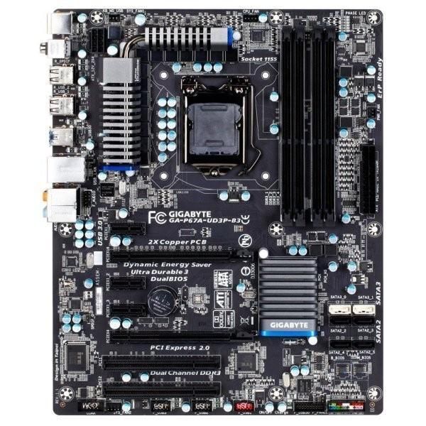 GIGABYTE P67A-UD3P-B3 Intel P67 LGA1155 DDR3-2133 32GB M.2 SATA 10GBase-T LAN HDMI Motherboard