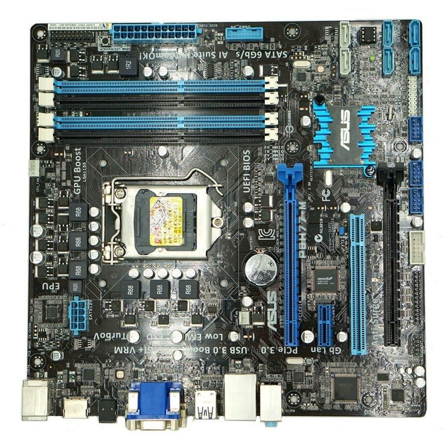 ASUS P8H77-M Intel H77 LGA1155 DDR3-1600 32GB SATA Gigabit LAN HDMI DVI-D VGA