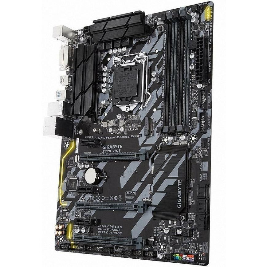 GIGABYTE Z370 HD3 Intel Z370 LGA1151 DDR4-2666 64GB M.2 SATA