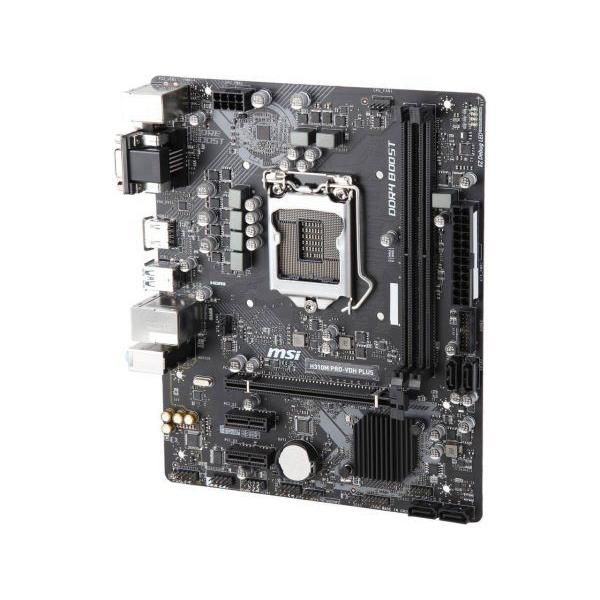 MSI H310M Pro-VDH PLUS Intel H310 LGA1151 DDR4-2666 32GB M.2 SATA Gigabit Ethernet VGA Motherboard