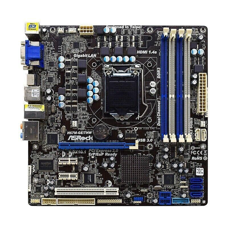ASRock H67M-GE/THW H67 LGA1155 DDR3 PCIe 2.0 x16 Micro ATX