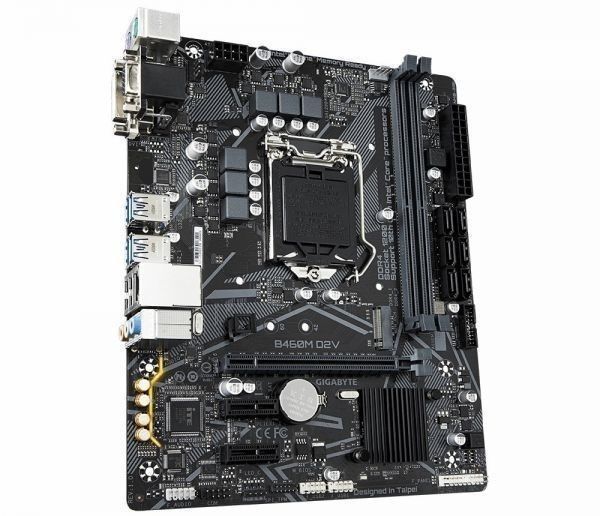 GIGABYTE B460M D2V Intel B460 LGA1200 DDR4-2933 128GB M.2 SATA Realtek Gigabit LAN HDMI Motherboard