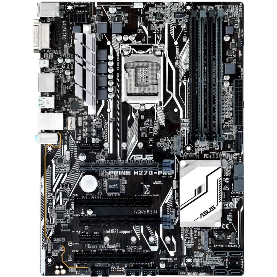 ASUS PRIME H270-PRO Intel H270 LGA1151 DDR4-2400 64GB M.2 SATA
