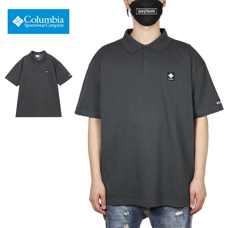 コロンビア ポロシャツ COLUMBIA 半袖シャツ トップス メンズ レディース アウトドア ブランド 大きいサイズ おしゃれ おすすめ 人気 冷却機能 刺繍 ワンポイント columbia254 グレー M L XL