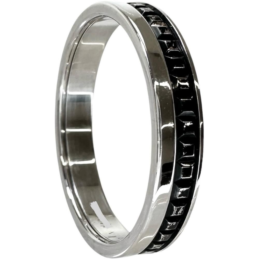 18.5号 【Boucheron/ブシュロン】キャトルブラックリング ハーフ