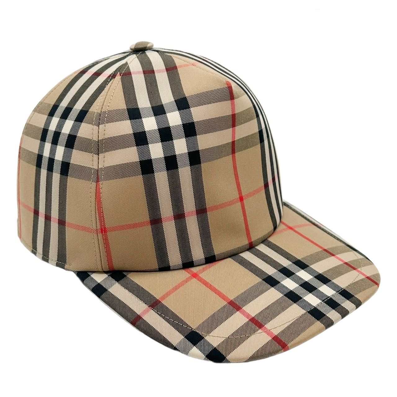 BURBERRY バーバリー キャップ チェック M ベージュ 8026929 レディース メンズ ユニセックス ベースボールキャップ ノバチェック 帽子 ギフト プレゼント