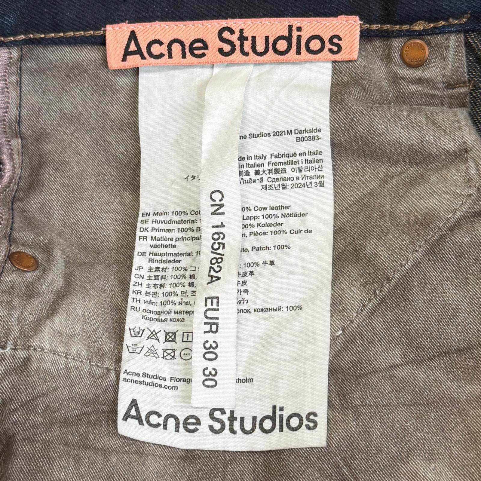 参考上代83600円 ACNE STUDIOS 2021M Loose Fit ルーズフィットデニム 