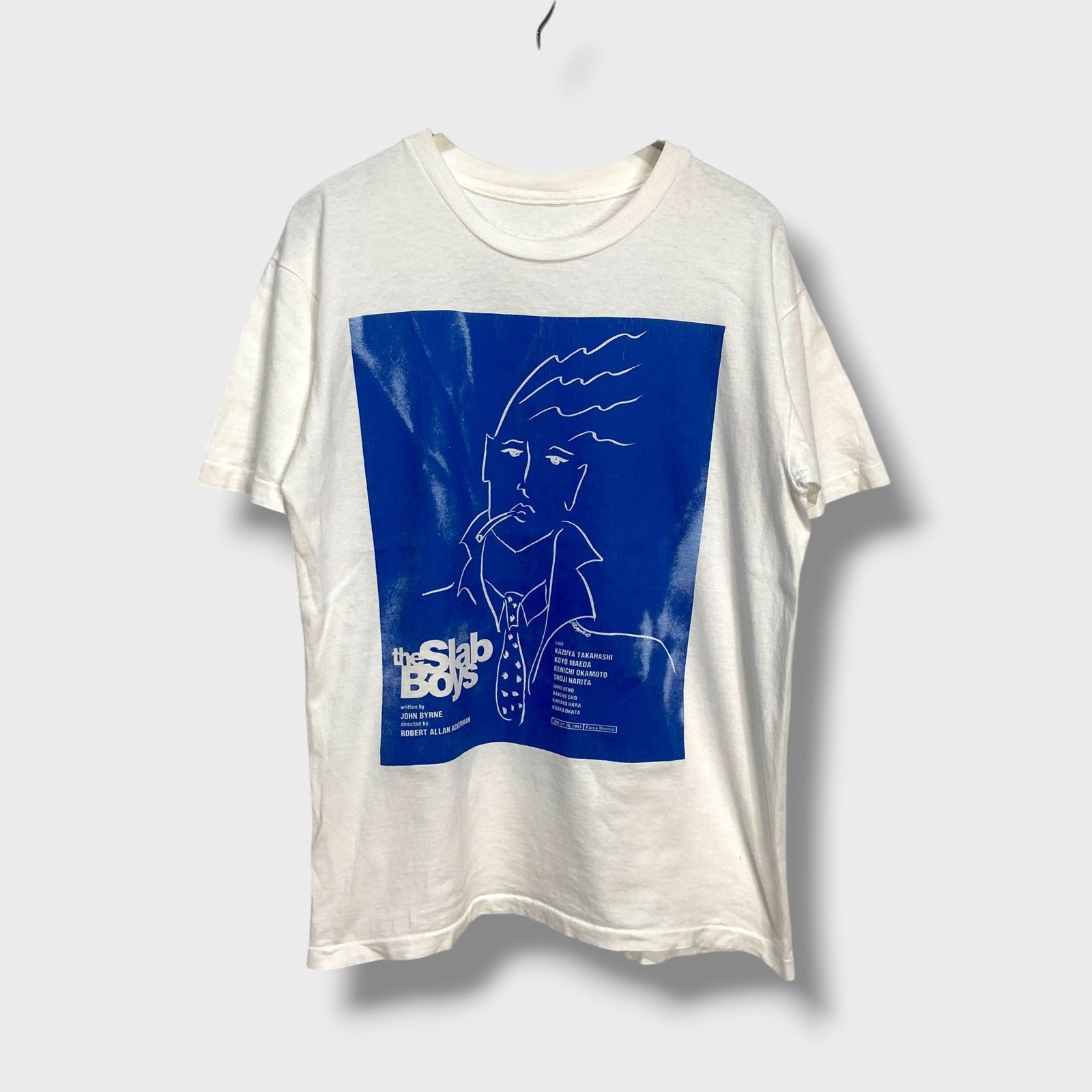 スラブ・ボーイズ☆90ｓ☆Tシャツ☆演劇☆男組☆白☆F26M