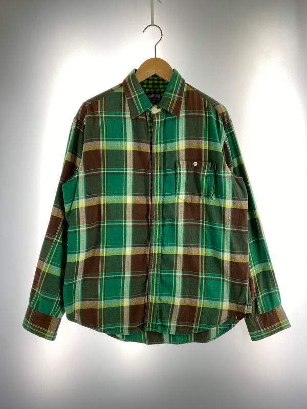 【中古品】 STUSSY ステューシー 00S CHECK L S SHIRT 00年代 チェック 長袖シャツ メンズ トップス ヴィンテージ 【142-260612-em-19-min】