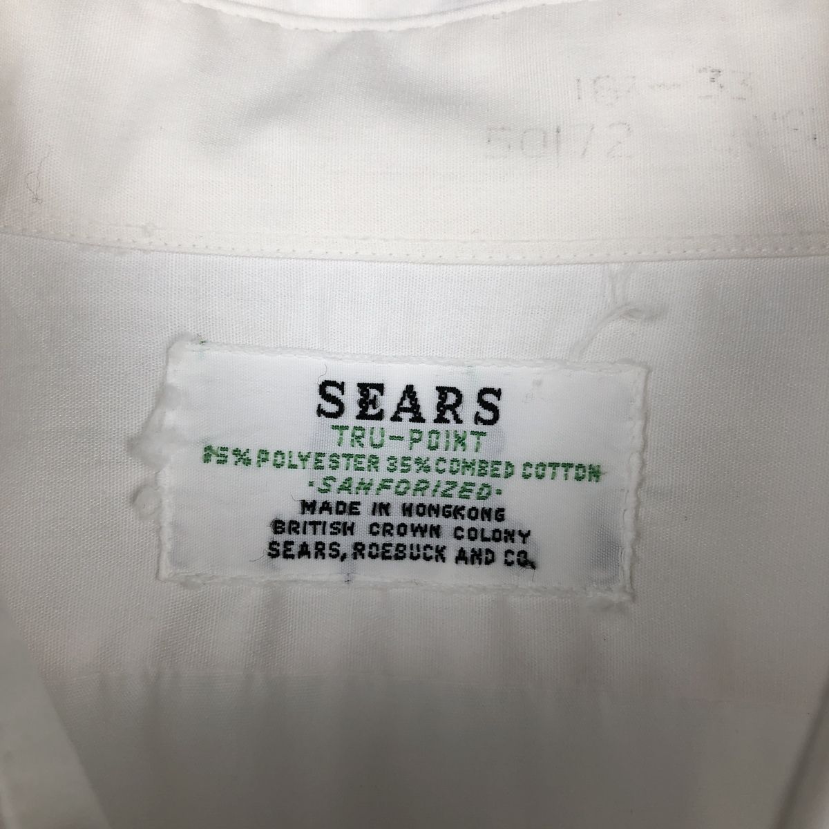 古着 60~70年代 シアーズ Sears TRU-POINT 長袖 ポリシャツ メンズXL相当 ヴィンテージ/rab181165