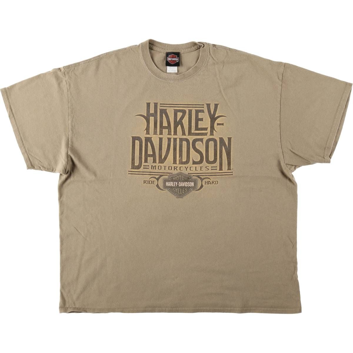 古着 ハーレーダビッドソン Harley-Davidson 星条旗柄 モーターサイクル バイクTシャツ メンズXXL相当/eaa620875