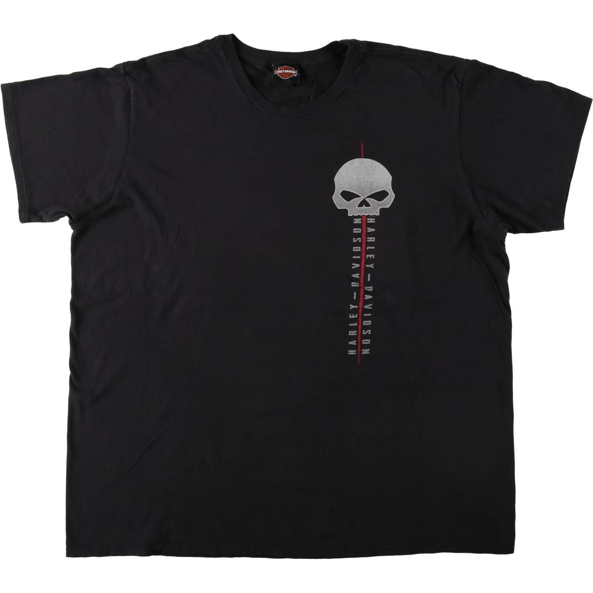 古着 ハーレーダビッドソン Harley-Davidson ドクロ柄 スカル柄 モーターサイクル バイクTシャツ メンズXL相当/eaa621004