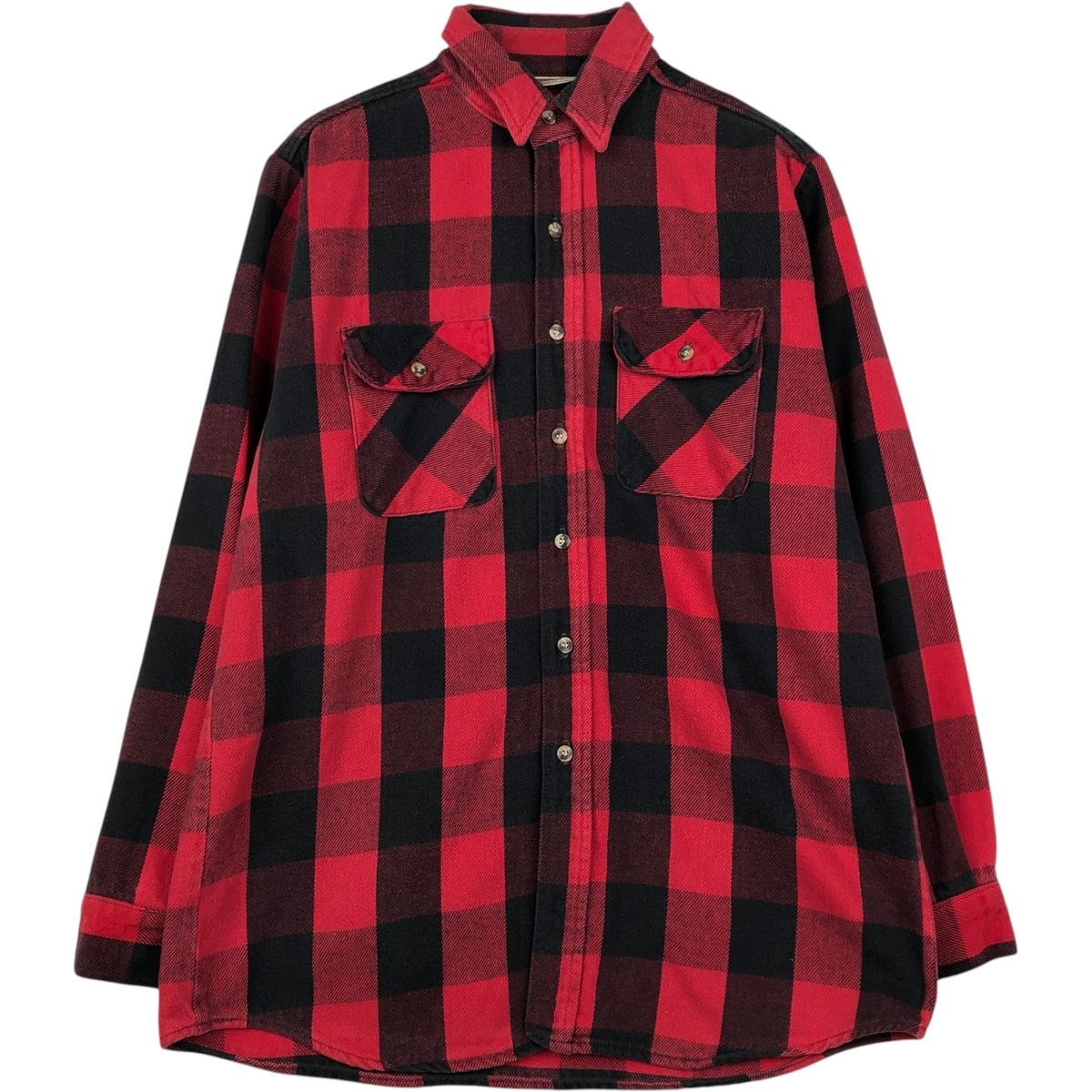 古着 90年代 ファイブブラザー Five Brother バッファローチェック 長袖 フランネルチェックシャツ メンズL相当 ヴィンテージ/evb033697