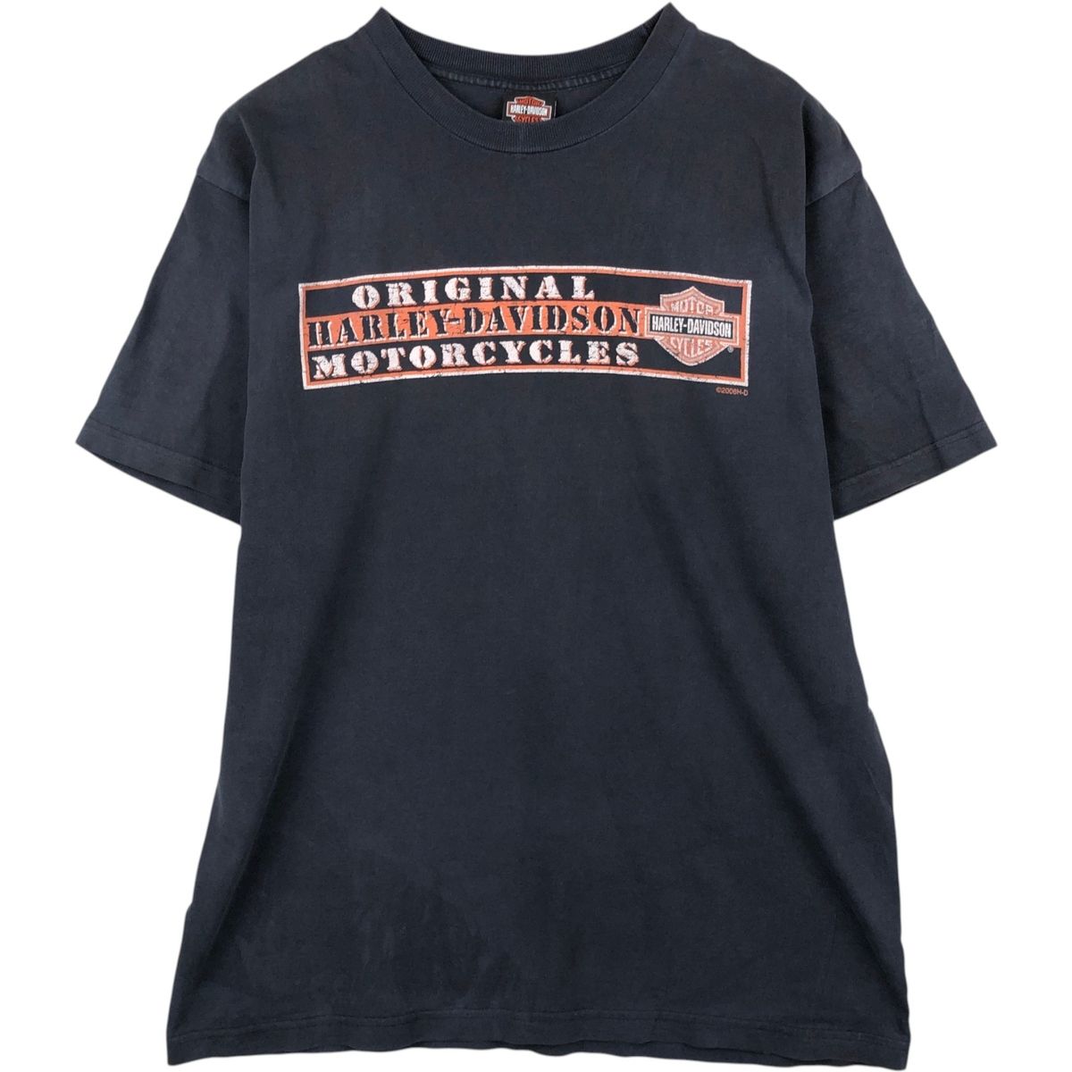 古着 00年代 ハーレーダビッドソン Harley-Davidson 鷲柄 イーグル柄 モーターサイクル バイクTシャツ USA製 メンズXL相当/eaa621614