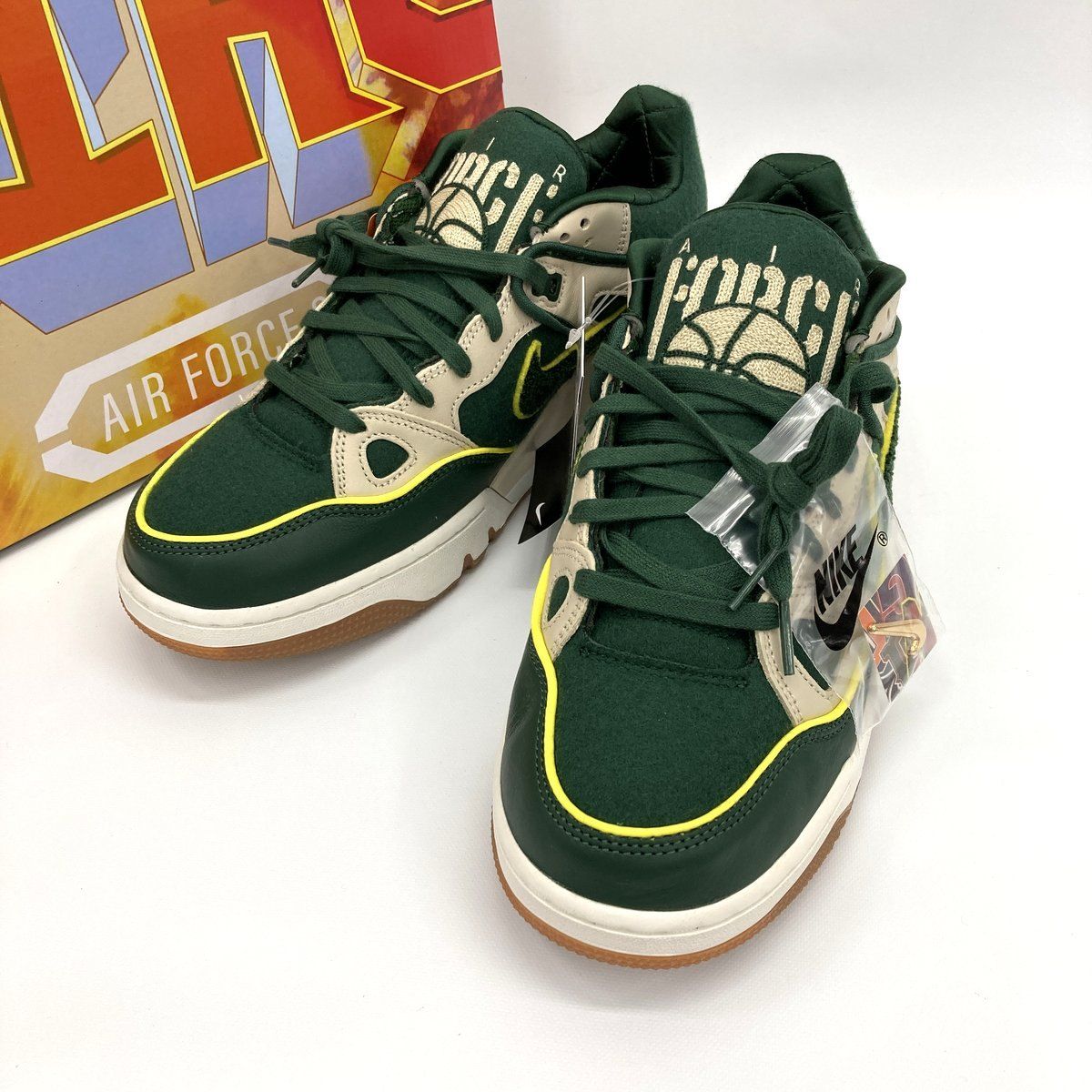 NIGO Nike ニゴー ナイキ スニーカー Air Force 3 Low SP HV5032-300 新品同様 箱付き タグ付き エアフォース3 ロー SP 29cm グリーン NIGOヒールロゴ ★ SS643