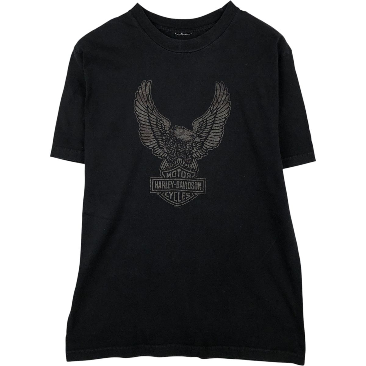 古着 Harley-Davidson ハーレーダビッドソン 牛柄 鷲柄 イーグル柄 モーターサイクル バイクTシャツ メンズM相当/eaa621600