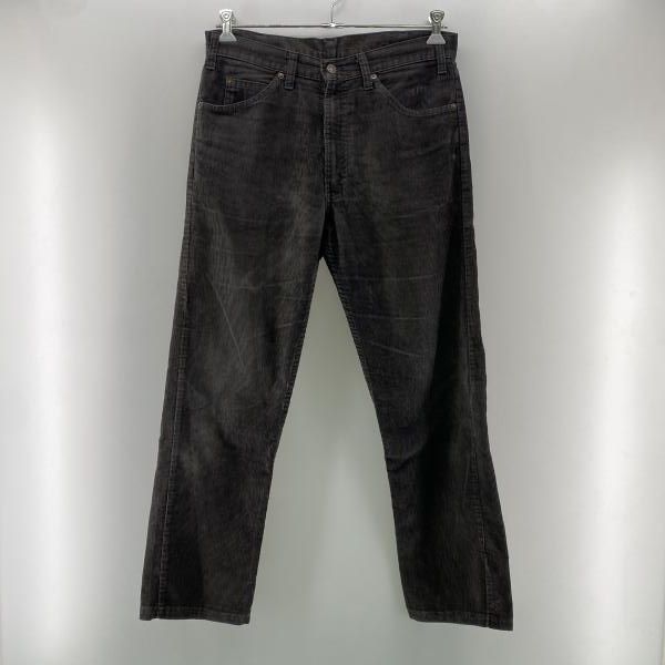 【中古】LEVI'S 80s 505 コーデュロイパンツ ブラック W33 L34 リーバイス[24]