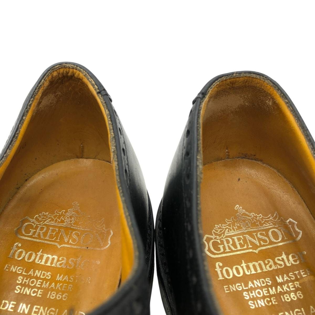 古着 グレンソン GRENSON footmaster セミブローグ ストレートチップ