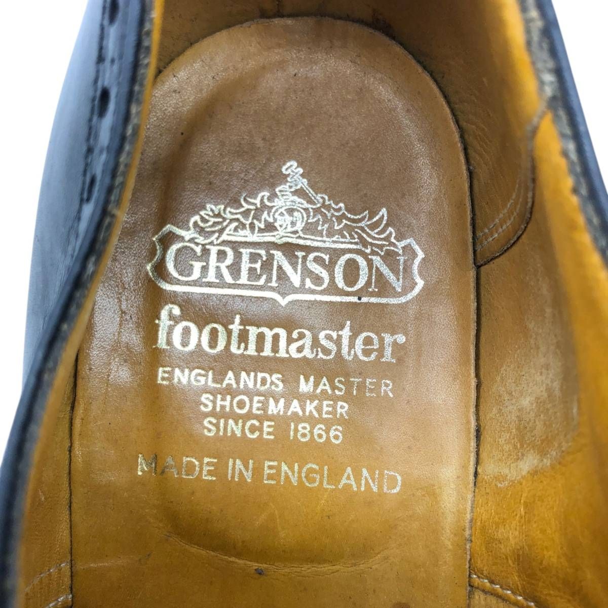 古着 グレンソン GRENSON footmaster セミブローグ ストレートチップ