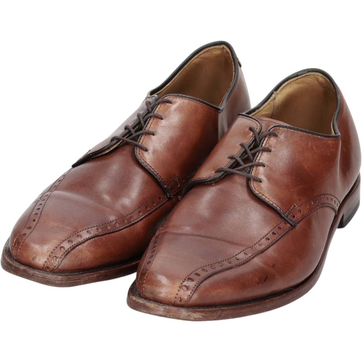 古着 アレンエドモンズ ALLEN EDMONDS WENDELL スワールトゥ レザーシューズ USA製 10 1/2 D メンズ28.5cm相当/saa010284