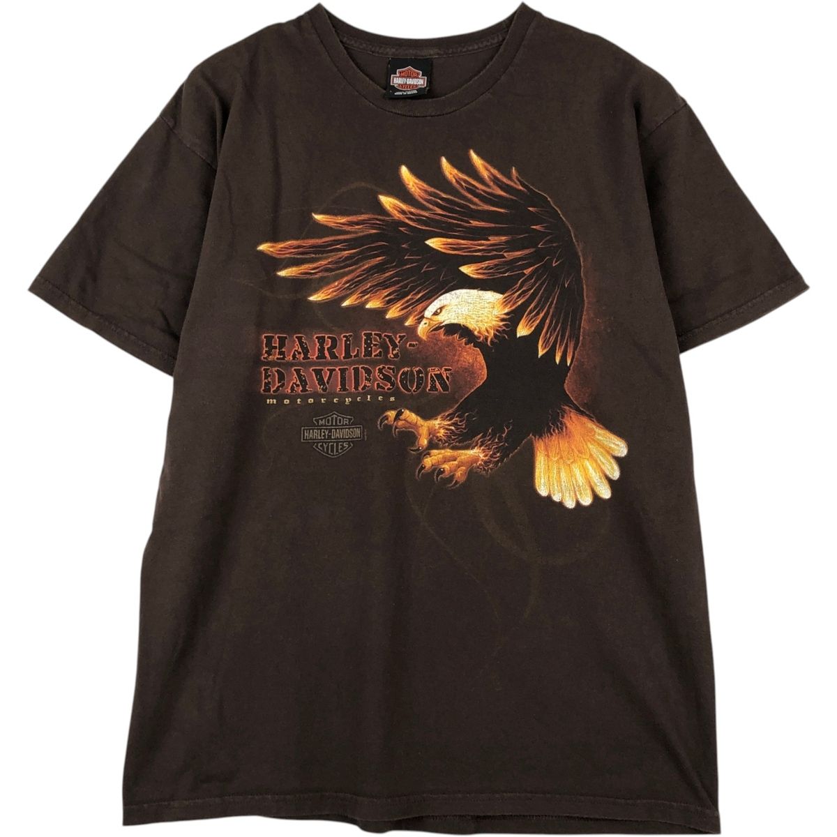 古着 Harley-Davidson ハーレーダビッドソン 鷲柄 イーグル柄 モーターサイクル バイクTシャツ メンズL相当/eaa621024
