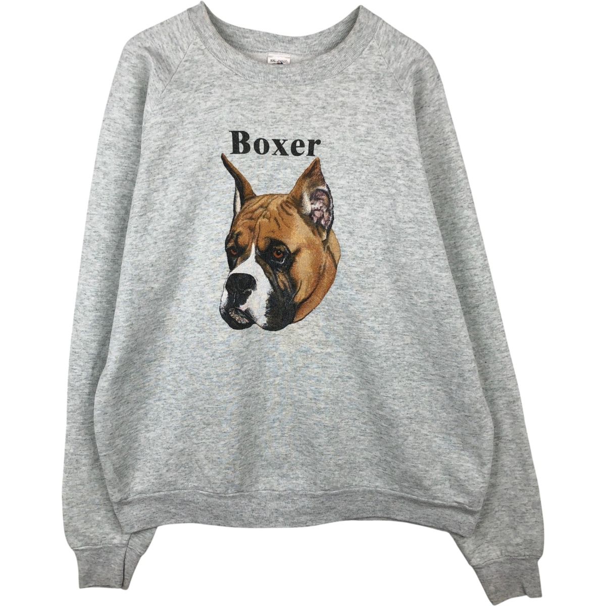 古着 90年代 フルーツオブザルーム FRUIT OF THE LOOM BOXER ボクサー 犬柄 アニマル スウェットシャツ トレーナー USA製/eaa647502