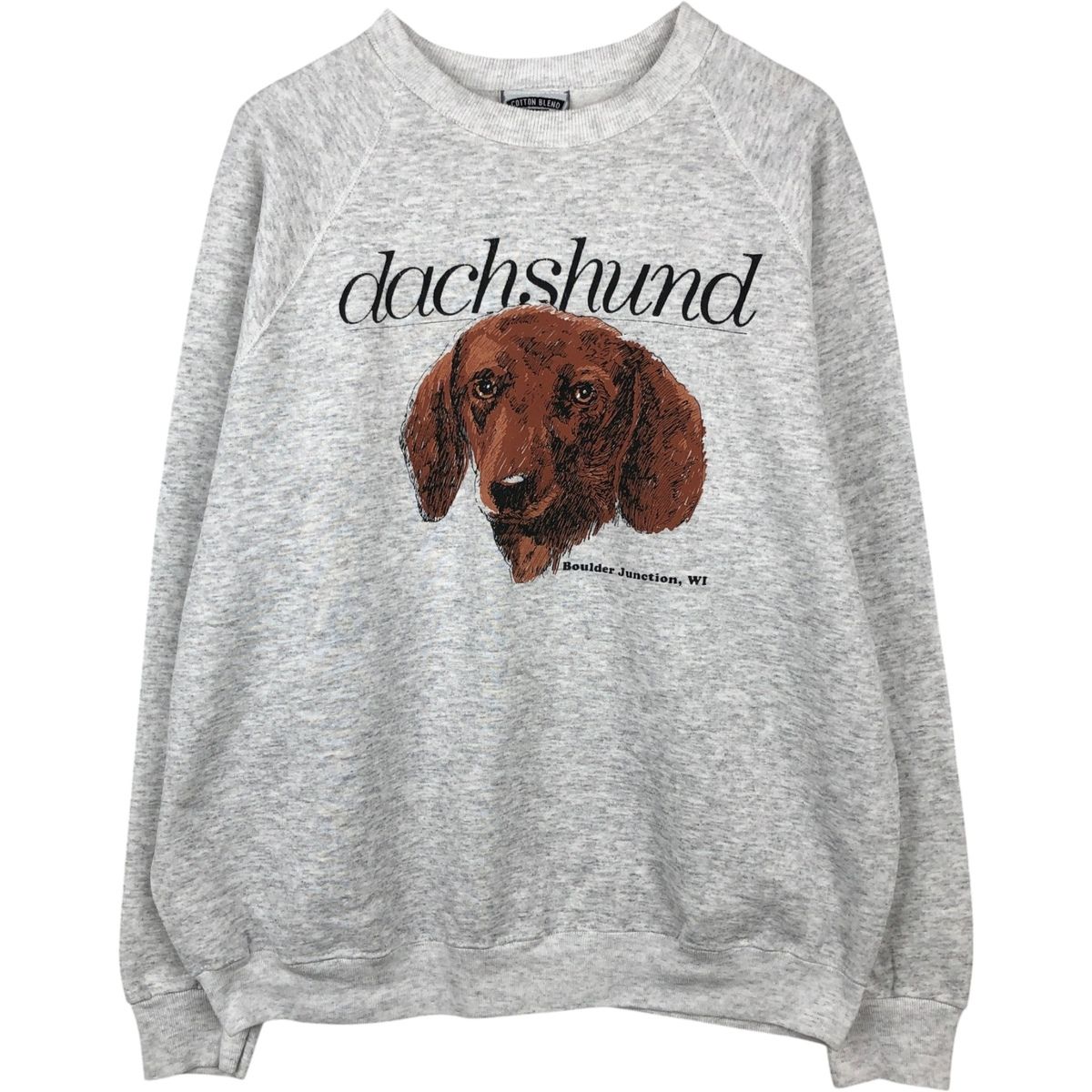 古着 90年代 リー Lee DACHSHUND ダックスフンド 犬柄 アニマル スウェットシャツ トレーナー USA製 メンズXXL相当/eaa647505