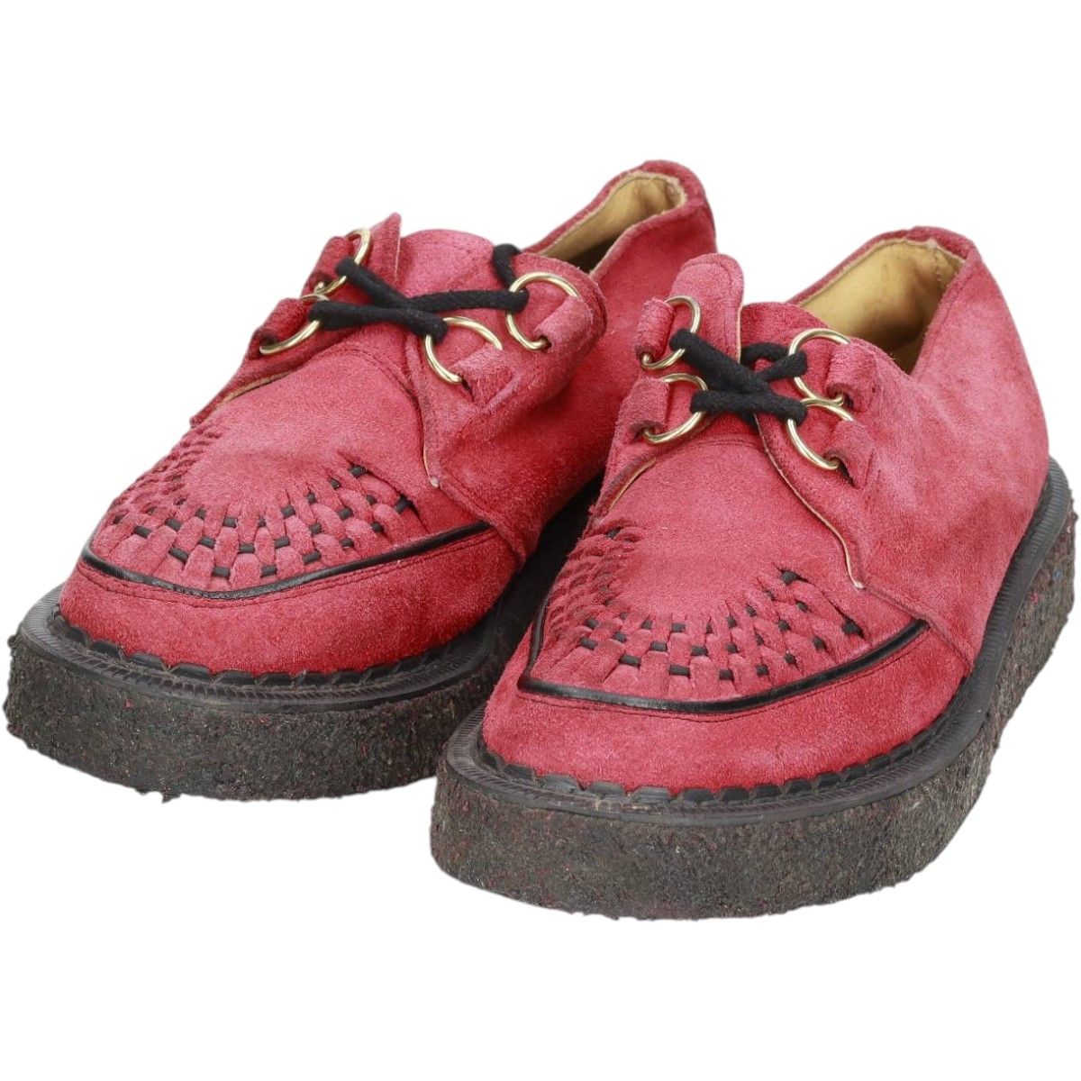 古着 dr. Adams 厚底 Uチップシューズ 英国製 7 メンズ25.5cm相当/saa010286