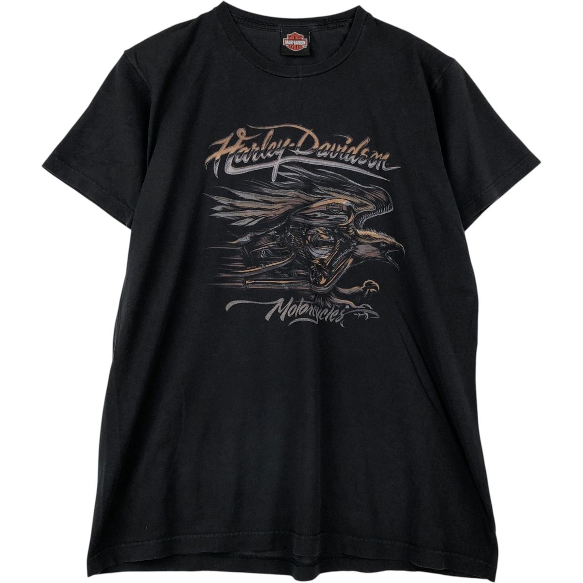 古着 ハーレーダビッドソン Harley-Davidson 鷲柄 イーグル柄 モーターサイクル バイクTシャツ メンズL相当/eaa621034