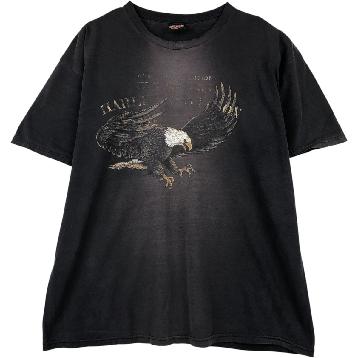 古着 Harley-Davidson ハーレーダビッドソン 鷲柄 イーグル柄 モーターサイクル バイクTシャツ メンズXL相当/eaa621006
