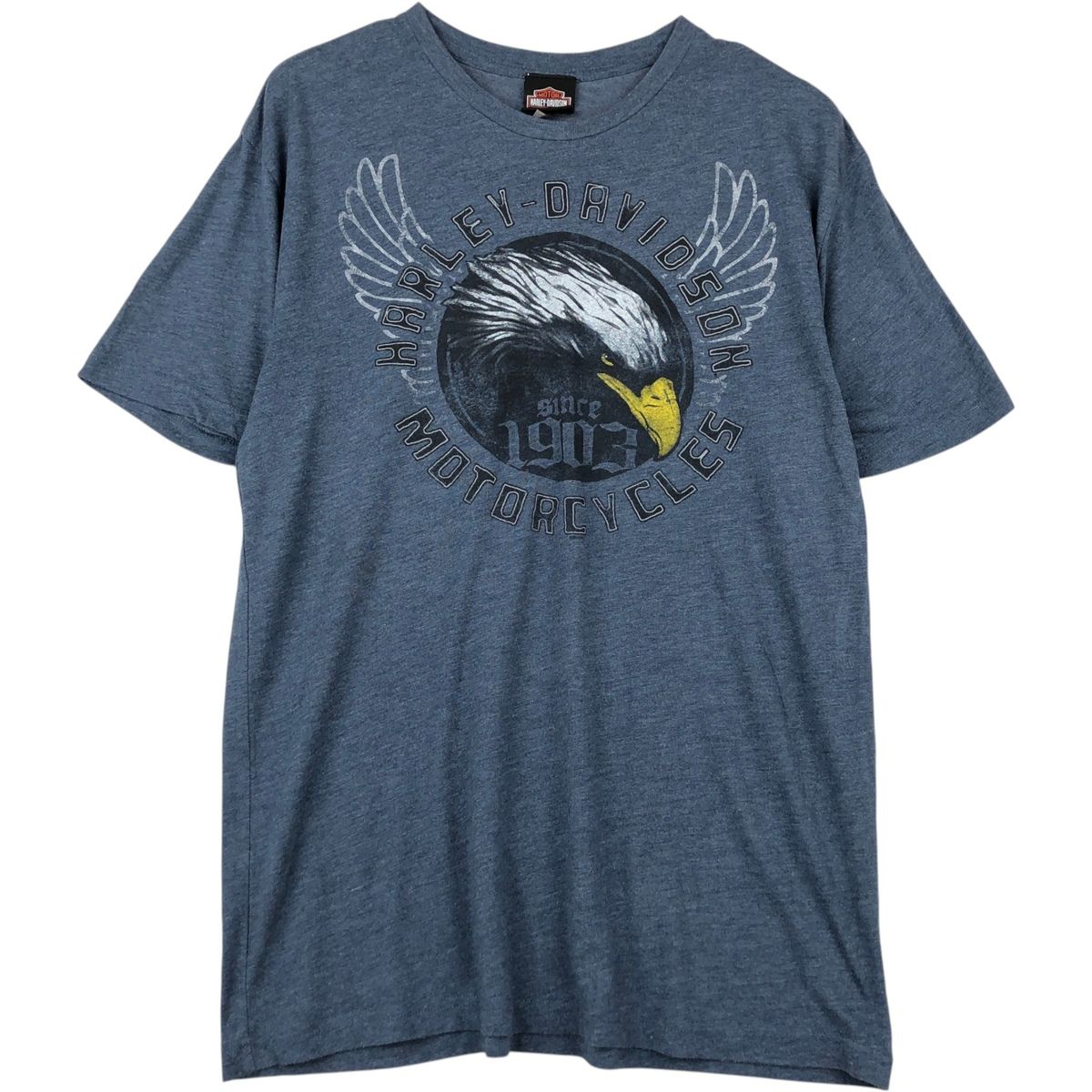 古着 ハーレーダビッドソン Harley-Davidson 鷲柄 イーグル柄 モーターサイクル バイクTシャツ メンズL相当/eaa621007