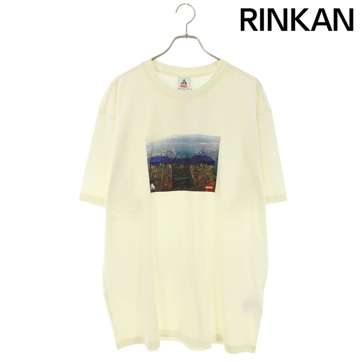 シュプリーム ×ナイキ NIKE 22AW ACG Grid Tee フロントプリントTシャツ メンズ XL