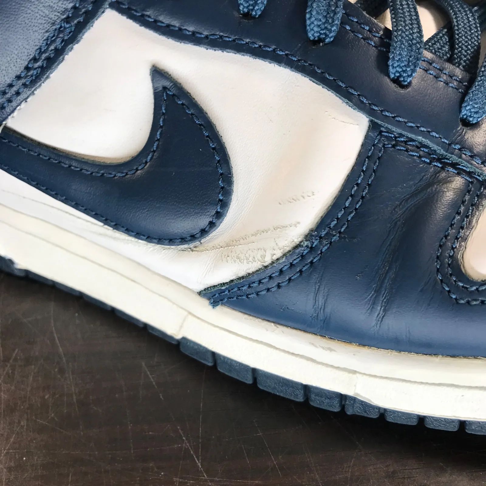 NIKE DUNK LOW RETRO ダンク ロー カット レトロ ネイビー ホワイト 白 