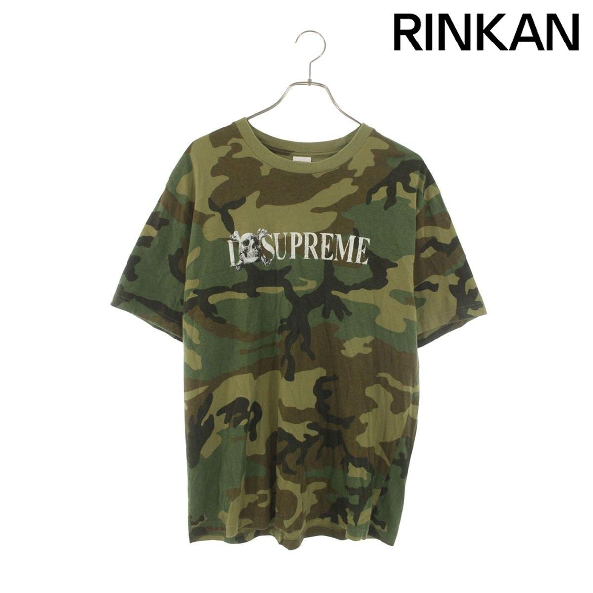 シュプリーム 25AW Skull Tee カモ柄スカルTシャツ メンズ L
