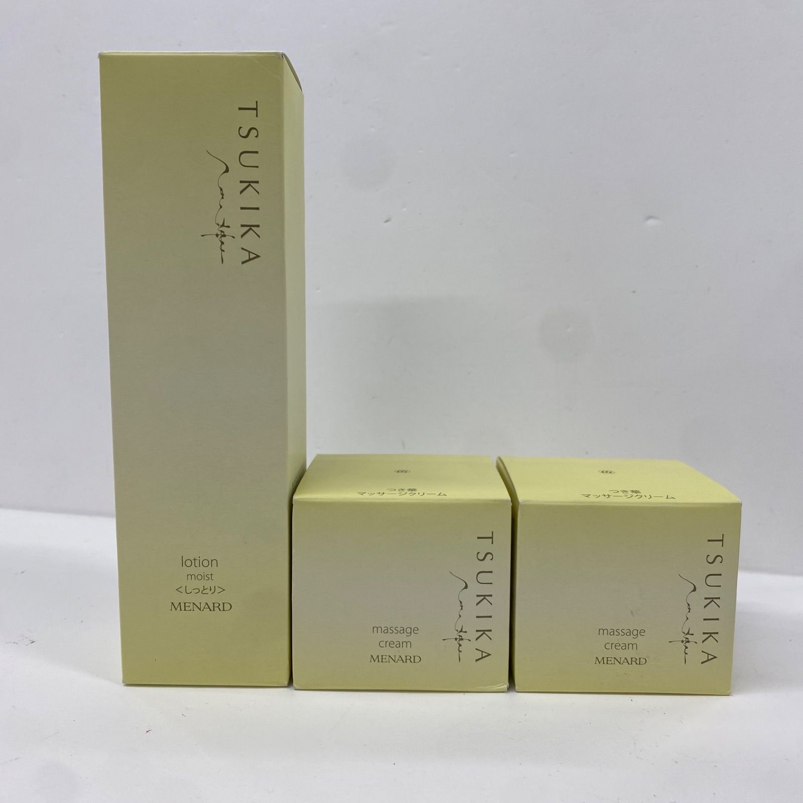W2274 メナード つき華 ローションA 150ml / マッサージクリームA 80g×2 計3点セット