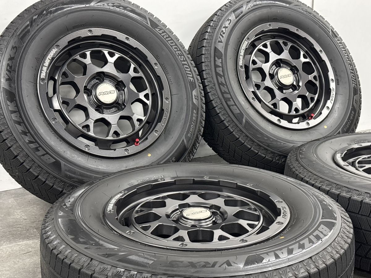 バリ溝美品】RAYS TeamDAYTONA M9+ 16in 7J +37 PCD114.3 ブリザック