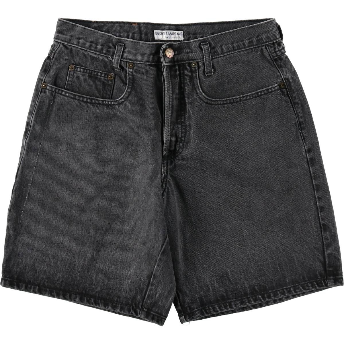 古着 80~90年代 ゲス Guess BY GEORGES MARCIANO デニムショーツ ショートパンツ USA製 レディースXL(w31)相当 ヴィンテージ/eaa646988