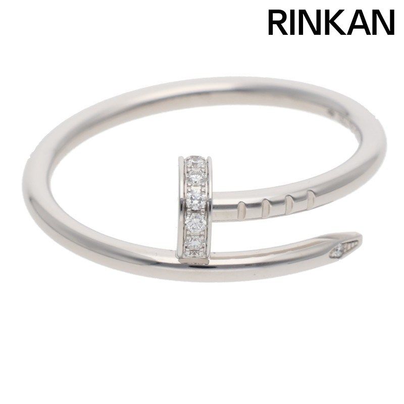 カルティエ JUSTE UN CLOU SM RING PAVE/ジュストアンクル K18WGダイヤリング メンズ 56/16号