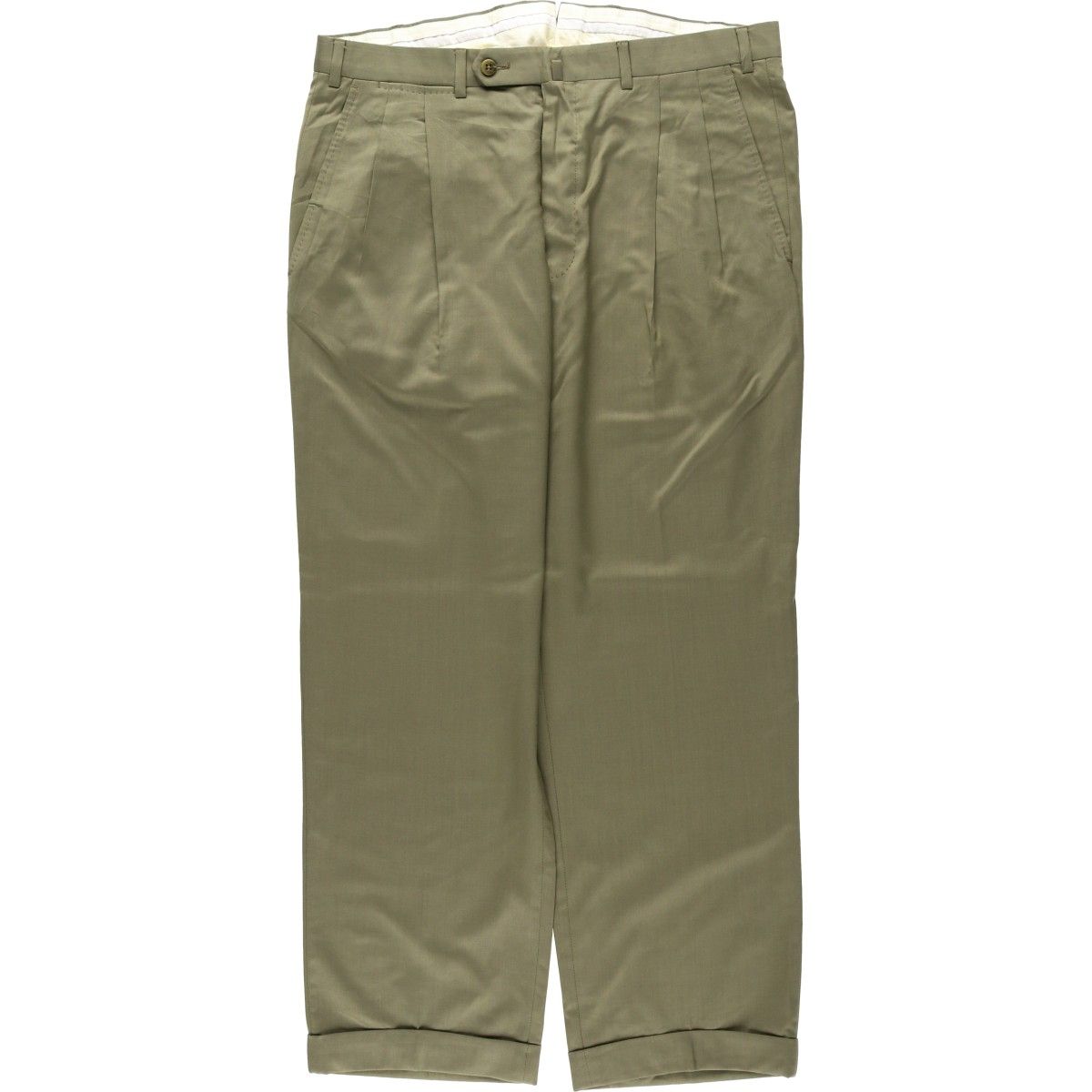 古着 エルメネジルドゼニア Ermenegildo Zegna ツータック ウールパンツ スラックス メンズw36相当 ヴィンテージ/eaa643179
