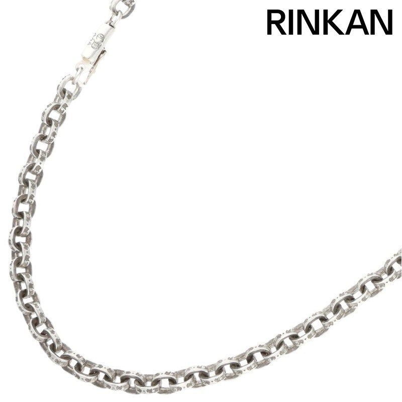 クロムハーツ PAPER CHAIN 18/ペーパーチェーン18inch シルバーネックレス メンズ 18inch