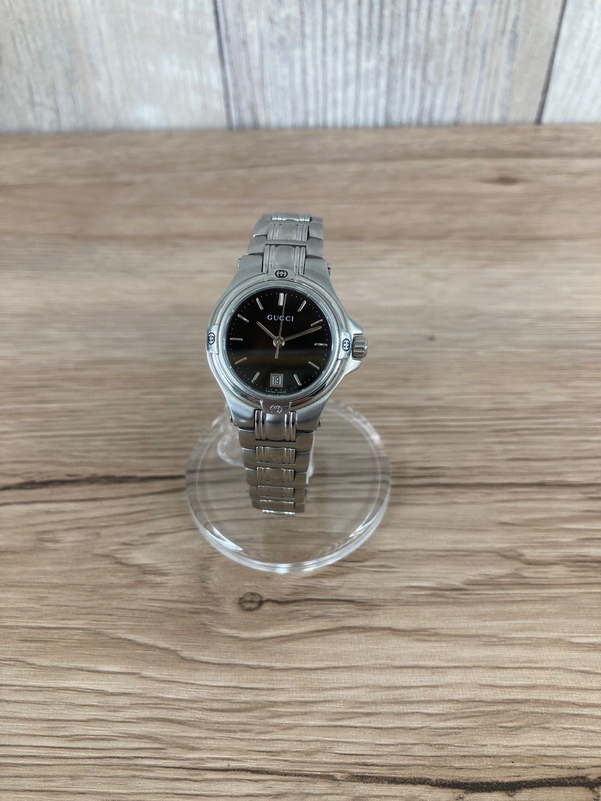 GUCCI グッチ 腕時計 9040Ｌ クォーツ ブラック 平塚店　衣料品　Ｆ 15,464円