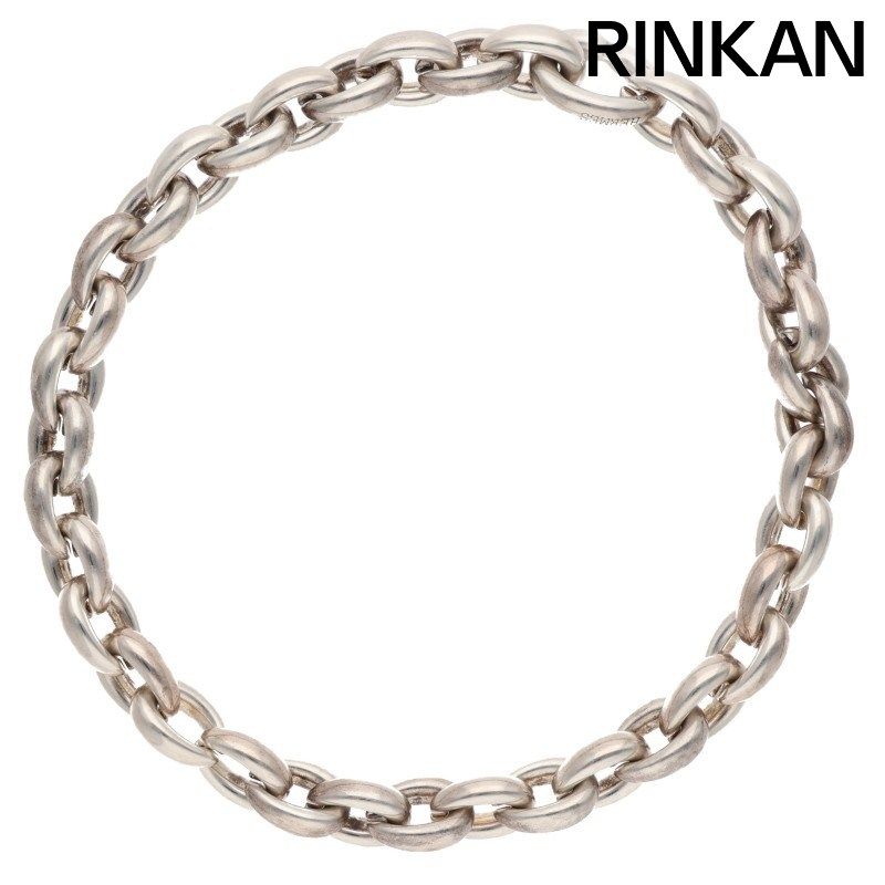 エルメス アクロバットGM シルバーネックレス メンズ 38LINK