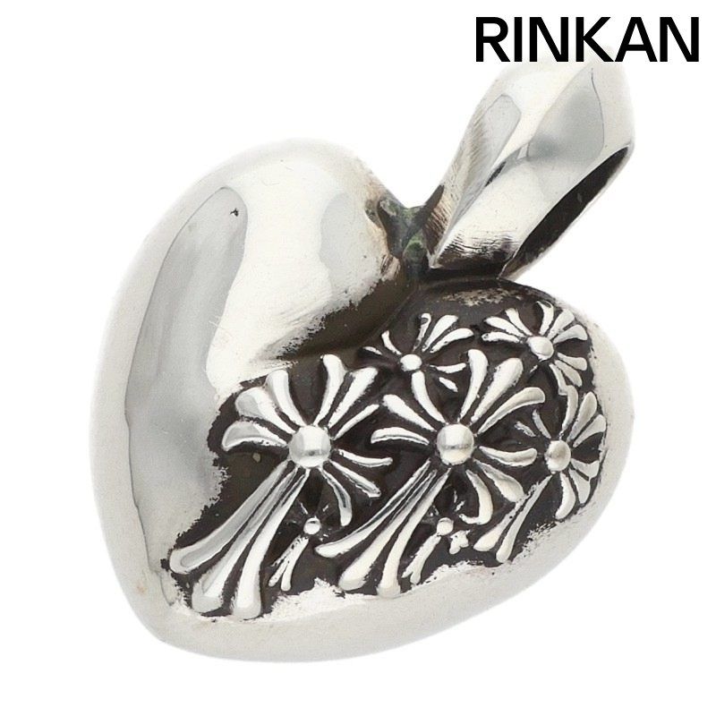 クロムハーツ R.I.P heart ハートシルバーネックレストップ メンズ
