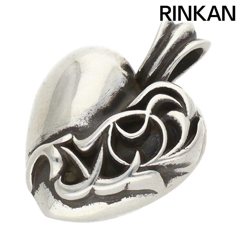 クロムハーツ HEART PENDANT/ハートペンダント st.barth セントバース限定/シルバーネックレストップ メンズ