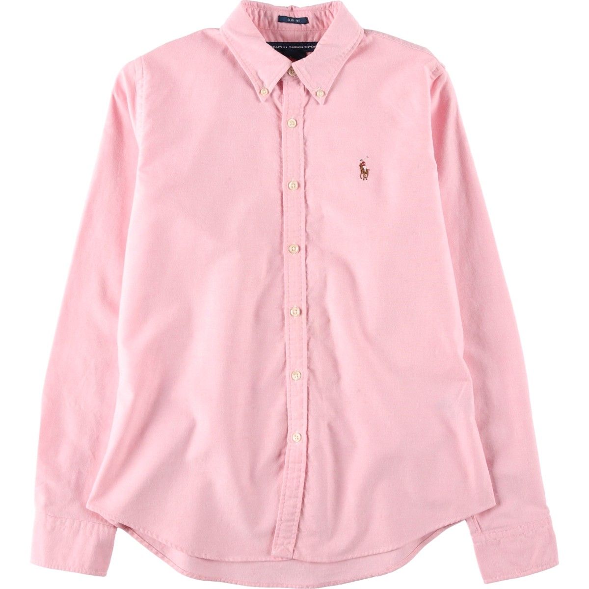 古着 ラルフローレン Ralph Lauren SPORT スポーツ SLIM FIT 長袖 ボタンダウンシャツ レディースL相当/eaa620527